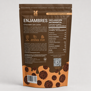 Vista posterior texturizada de Enjambres — Chocolate con Leche (200 g)