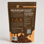 Vista posterior texturizada de Hojuelas — Chocolate con Leche (200 g)